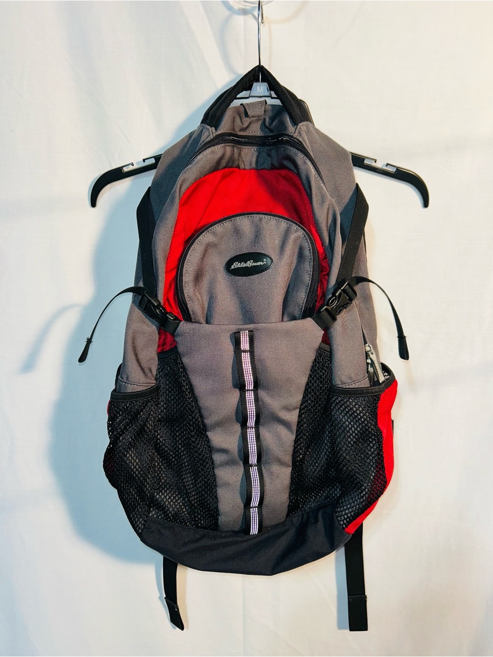 Eddie Bauer Gray and Red Men's Hiking Backpack